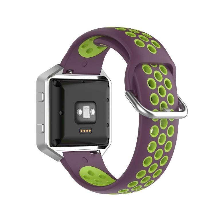 For Fitbit Versa 2 / Versa / Versa Lite / Blaze 23mm Sports Two Colors Silicone Replacement Strap...