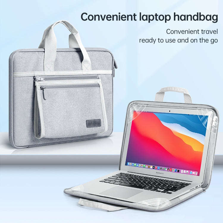 14 inch Oxford Fabric Portable Laptop Handbag(Dark Blue)