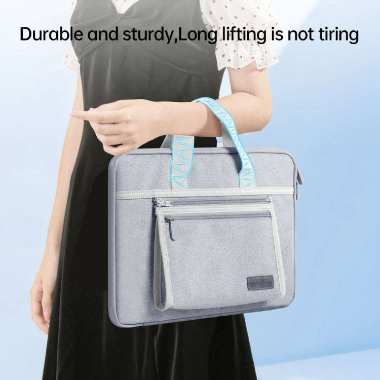 14 inch Oxford Fabric Portable Laptop Handbag(Dark Blue)