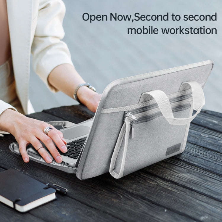 15-16 inch Oxford Fabric Portable Laptop Handbag(Grey)