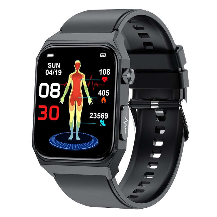 E530 1.91 inch IP68 Waterproof Silicone Band Smart Watch Supports ECG / Non-invasive Blood Sugar(...
