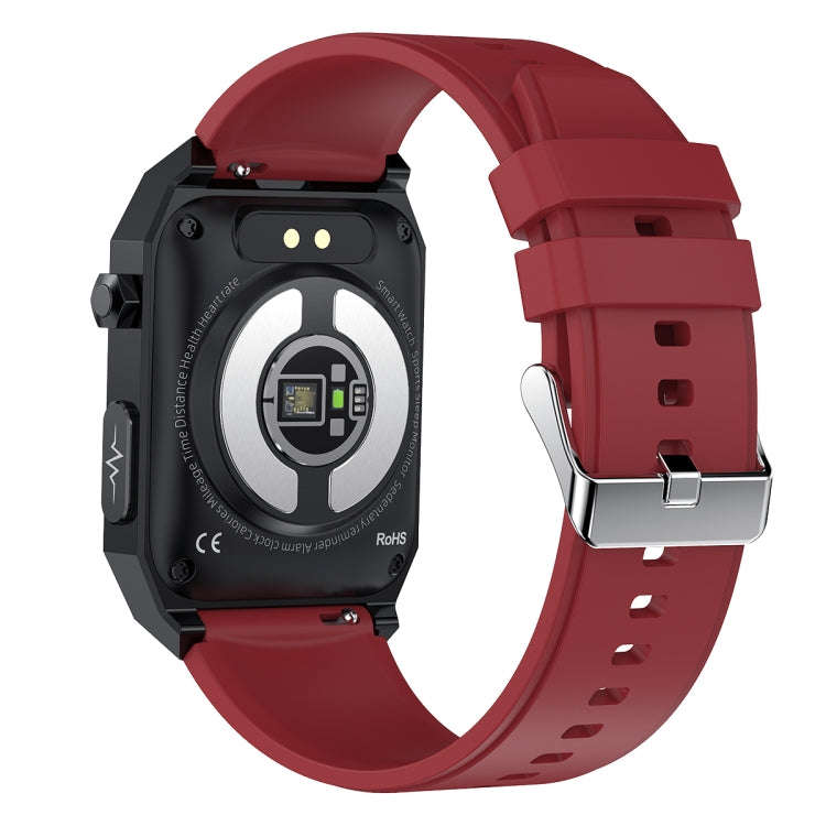 E530 1.91 inch IP68 Waterproof Silicone Band Smart Watch Supports ECG / Non-invasive Blood Sugar(...