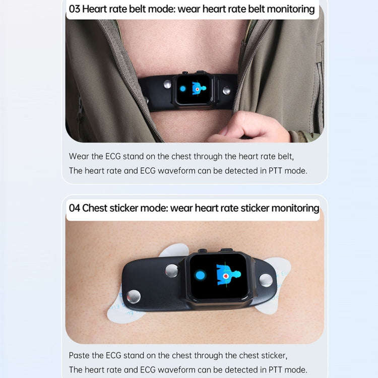 E530 1.91 inch IP68 Waterproof Silicone Band Smart Watch Supports ECG / Non-invasive Blood Sugar(...