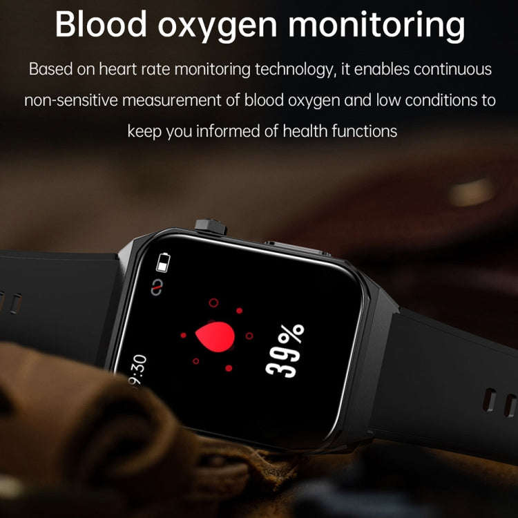 E530 1.91 inch IP68 Waterproof Silicone Band Smart Watch Supports ECG / Non-invasive Blood Sugar(...