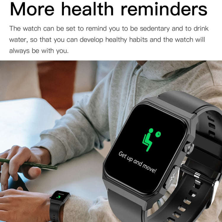 E530 1.91 inch IP68 Waterproof Silicone Band Smart Watch Supports ECG / Non-invasive Blood Sugar(...
