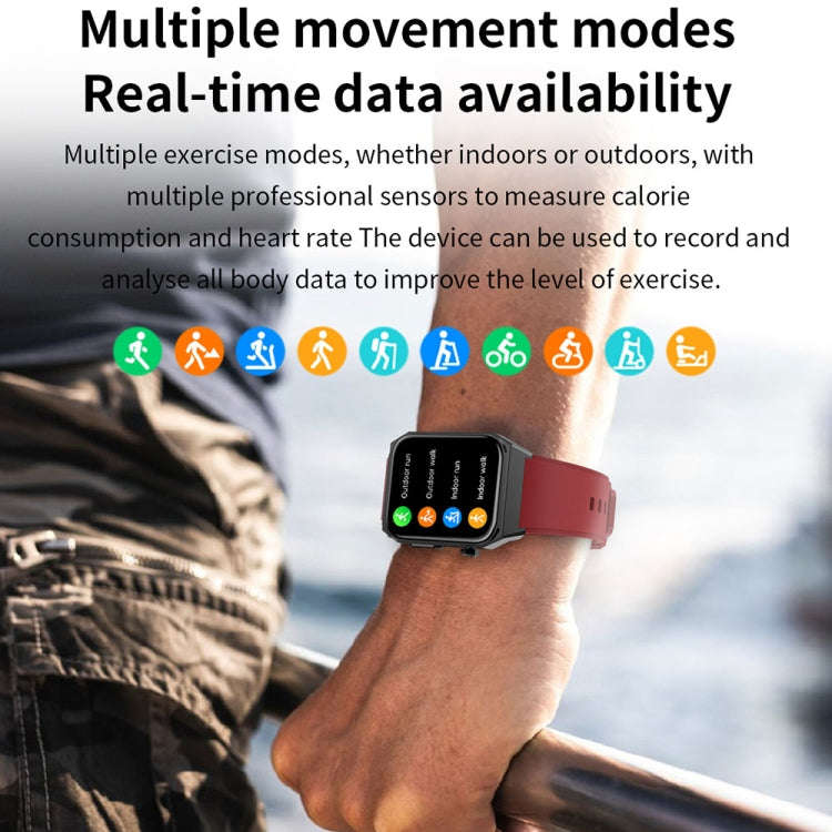 E530 1.91 inch IP68 Waterproof Silicone Band Smart Watch Supports ECG / Non-invasive Blood Sugar(...