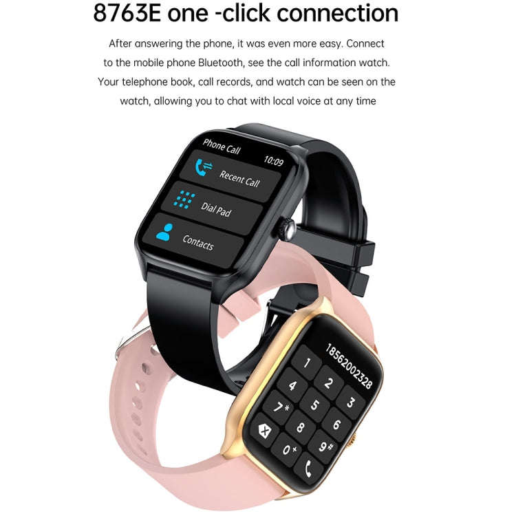 T19 Pro 1.96 inch IP67 Waterproof Silicone Band Smart Watch, Supports Dual-mode Bluetooth Call / ...