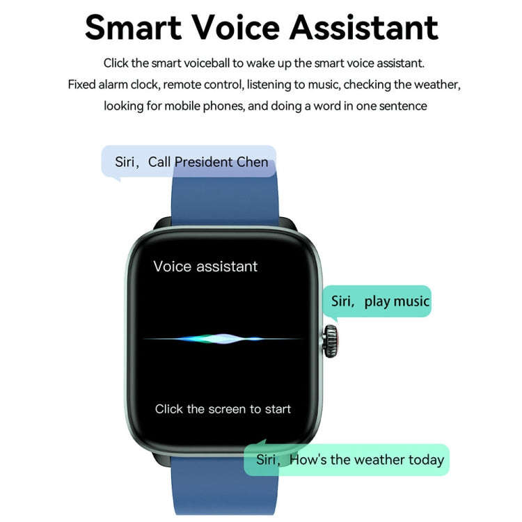 T20 1.96 inch IP67 Waterproof Silicone Band Smart Watch, Supports Dual-mode Bluetooth Call / Hear...