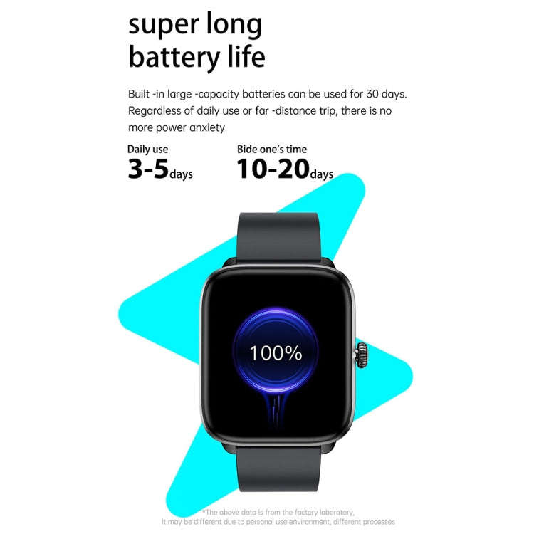 T20 1.96 inch IP67 Waterproof Silicone Band Smart Watch, Supports Dual-mode Bluetooth Call / Hear...