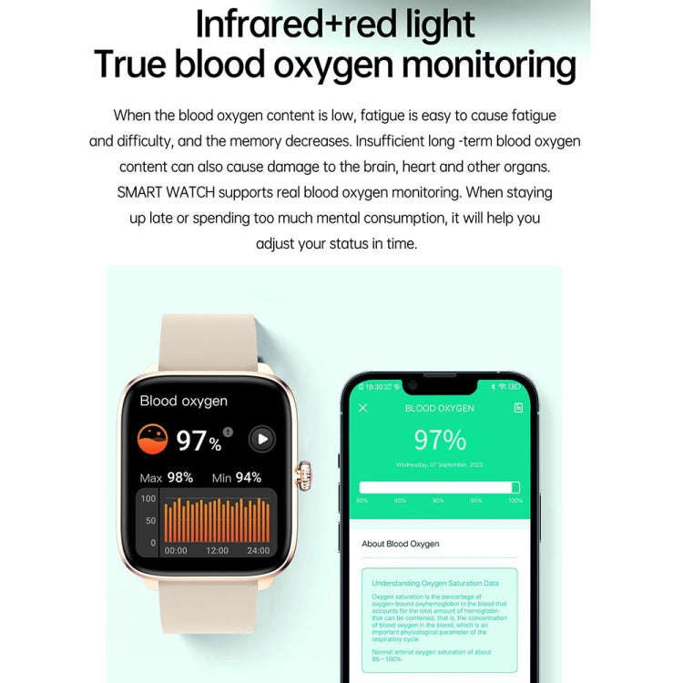 T20 1.96 inch IP67 Waterproof Silicone Band Smart Watch, Supports Dual-mode Bluetooth Call / Hear...
