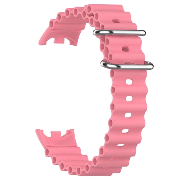 For Xiaomi Mi Band 8 Ocean Silicone Watch Band(Pink)