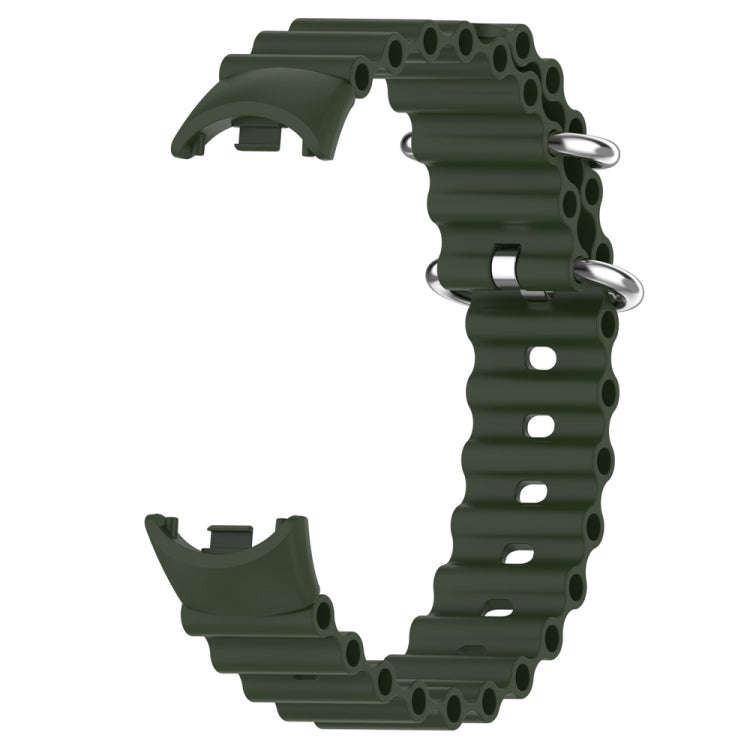 For Xiaomi Mi Band 8 Ocean Silicone Watch Band(Green)