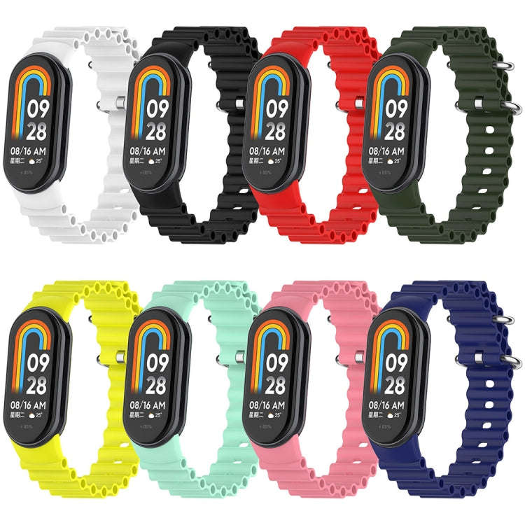 For Xiaomi Mi Band 8 Ocean Silicone Watch Band(Red)