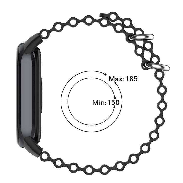 For Xiaomi Mi Band 8 Ocean Silicone Watch Band(Red)