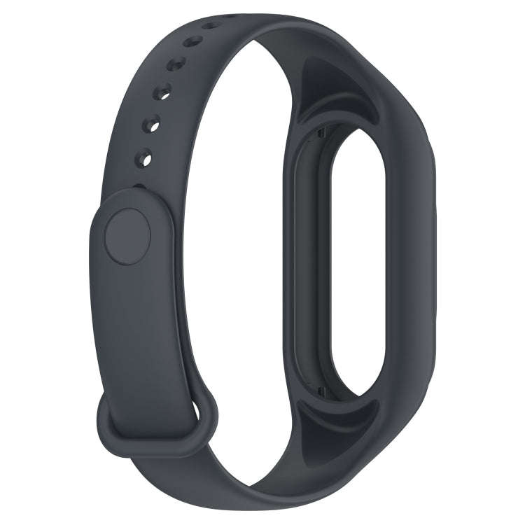 For Xiaomi Mi Band 8 Integrated Silicone Replacement Watch Band(Platinum Gray)