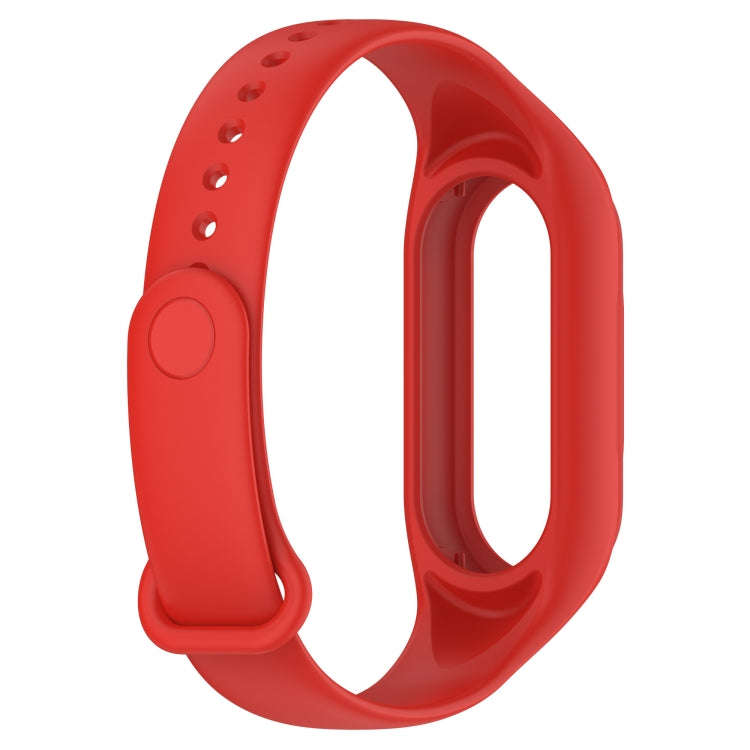 For Xiaomi Mi Band 8 Integrated Silicone Replacement Watch Band(Red)