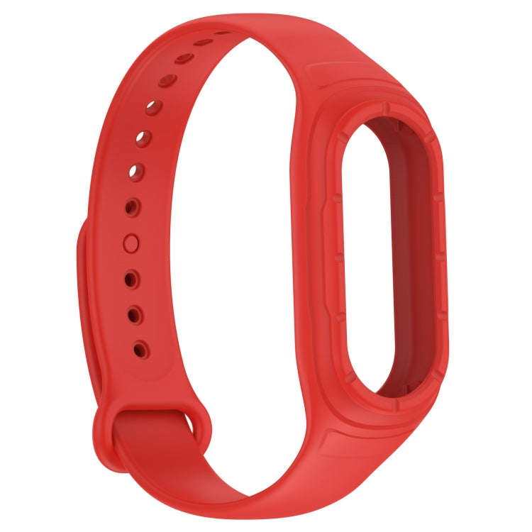 For Xiaomi Mi Band 8 Integrated Silicone Replacement Watch Band(Red)
