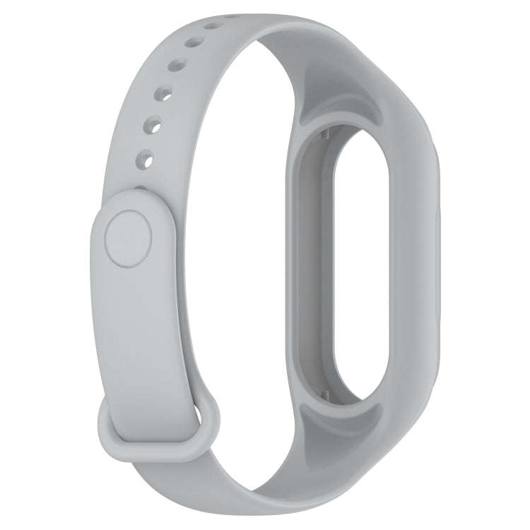 For Xiaomi Mi Band 8 Integrated Silicone Replacement Watch Band(Grey)