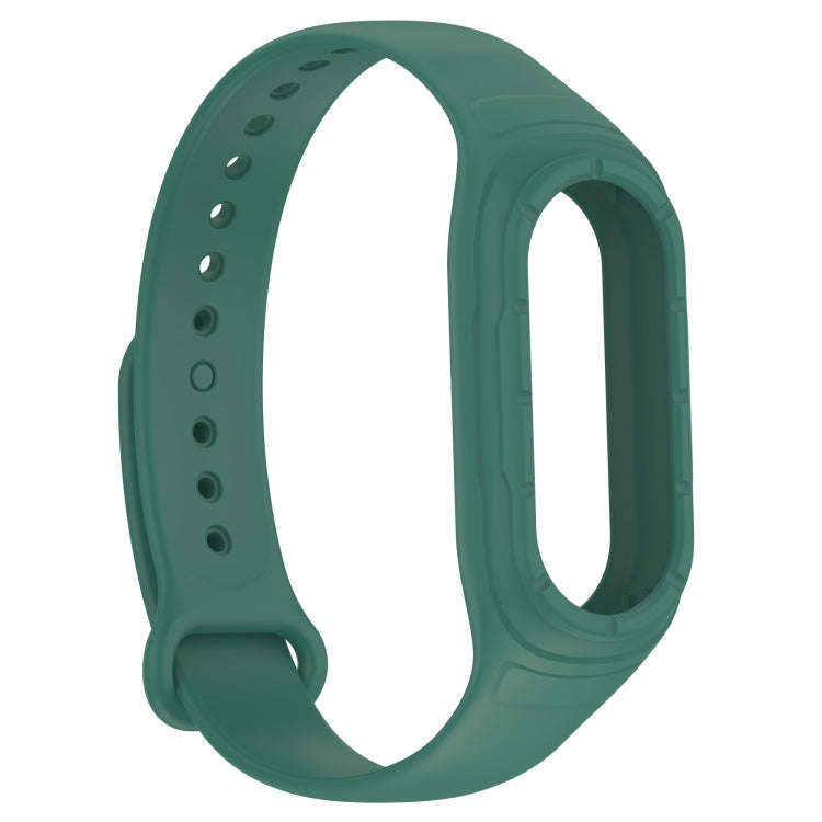 For Xiaomi Mi Band 8 Integrated Silicone Replacement Watch Band(Green)
