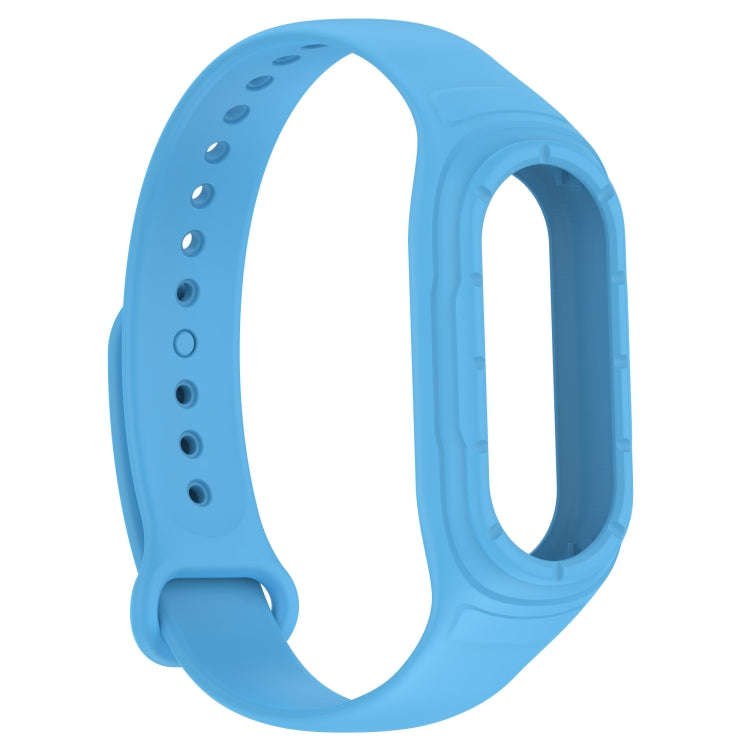 For Xiaomi Mi Band 8 Integrated Silicone Replacement Watch Band(Sky Blue)