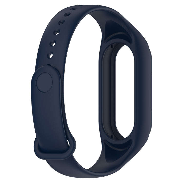For Xiaomi Mi Band 8 Integrated Silicone Replacement Watch Band(Midnight Blue)