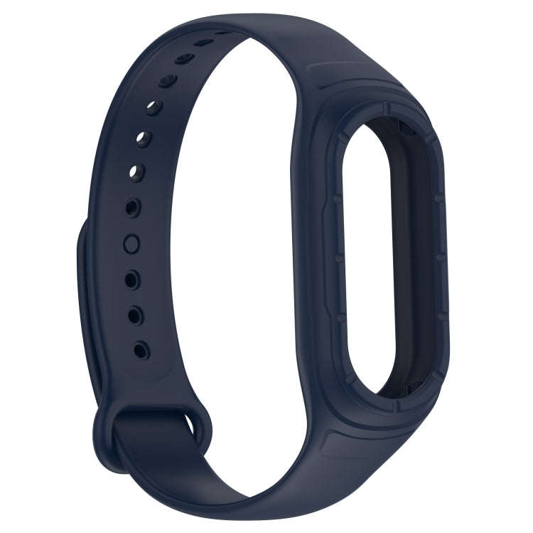 For Xiaomi Mi Band 8 Integrated Silicone Replacement Watch Band(Midnight Blue)