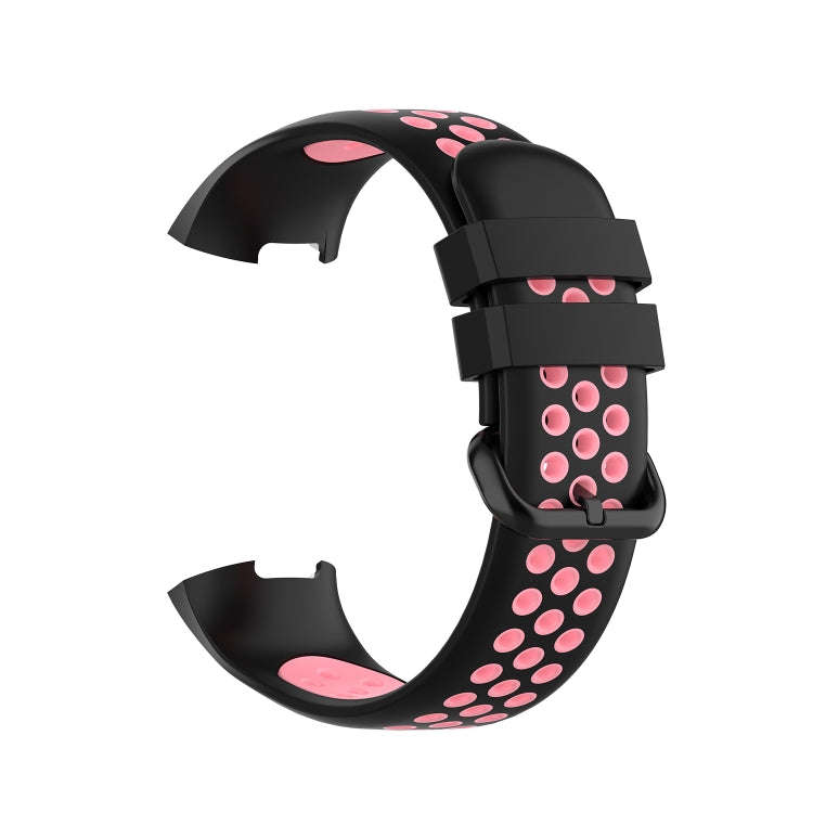 For Fitbit Charge 4 / Charge 3 / Charge 3 SE Watch Button Two Colors Silicone Replacement Strap W...