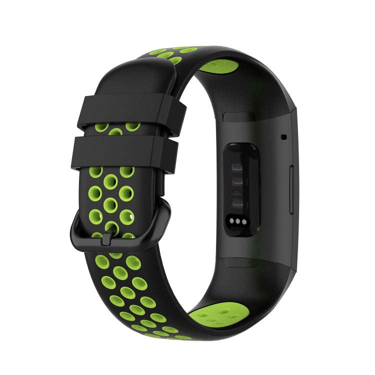 For Fitbit Charge 4 / Charge 3 / Charge 3 SE Watch Button Two Colors Silicone Replacement Strap W...