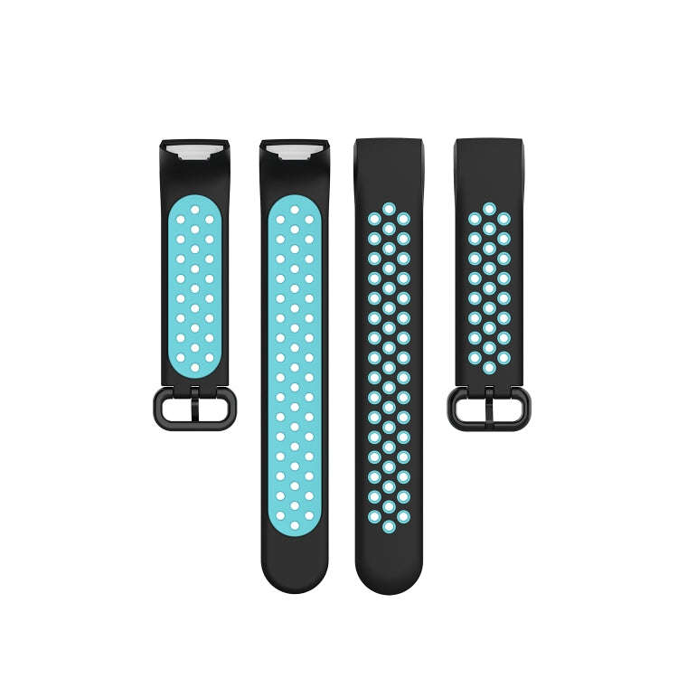 For Fitbit Charge 4 / Charge 3 / Charge 3 SE Watch Button Two Colors Silicone Replacement Strap W...
