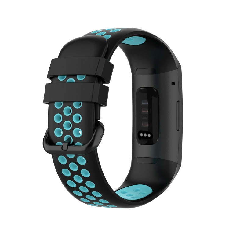 For Fitbit Charge 4 / Charge 3 / Charge 3 SE Watch Button Two Colors Silicone Replacement Strap W...