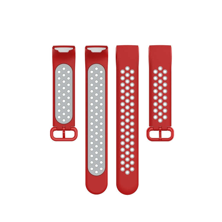 For Fitbit Charge 4 / Charge 3 / Charge 3 SE Watch Button Two Colors Silicone Replacement Strap W...