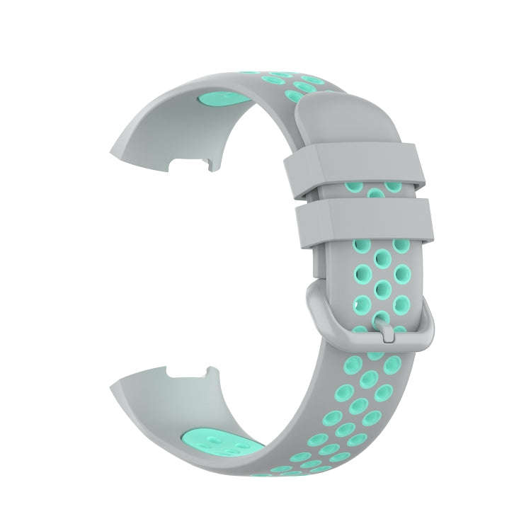 For Fitbit Charge 4 / Charge 3 / Charge 3 SE Watch Button Two Colors Silicone Replacement Strap W...