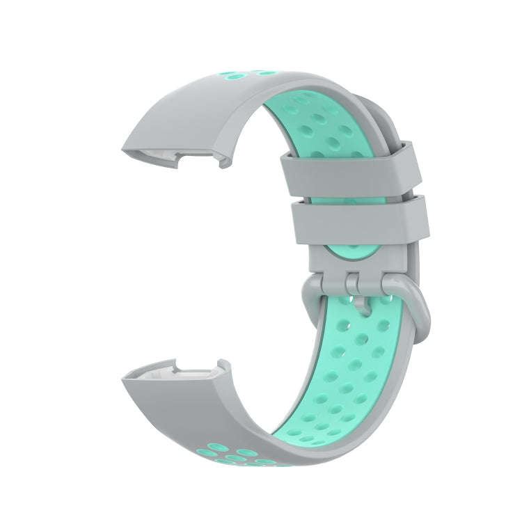 For Fitbit Charge 4 / Charge 3 / Charge 3 SE Watch Button Two Colors Silicone Replacement Strap W...