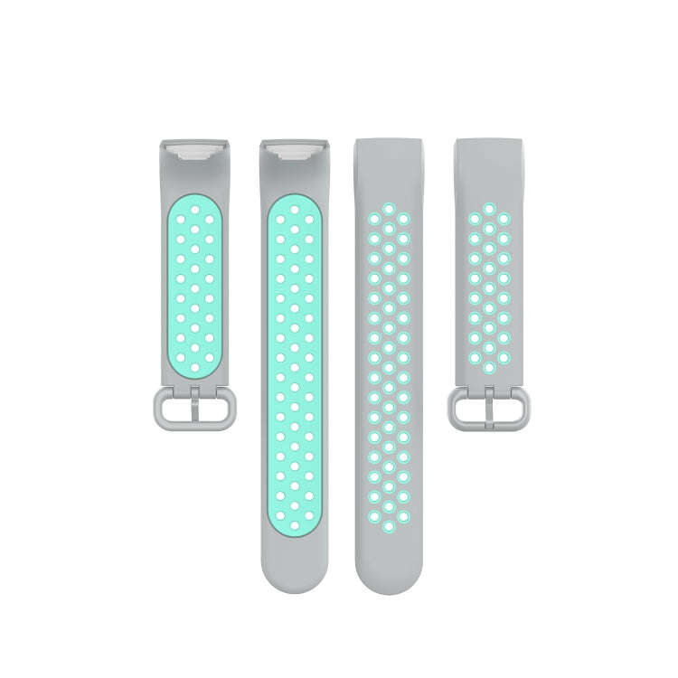 For Fitbit Charge 4 / Charge 3 / Charge 3 SE Watch Button Two Colors Silicone Replacement Strap W...