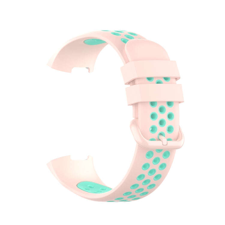 For Fitbit Charge 4 / Charge 3 / Charge 3 SE Watch Button Two Colors Silicone Replacement Strap W...
