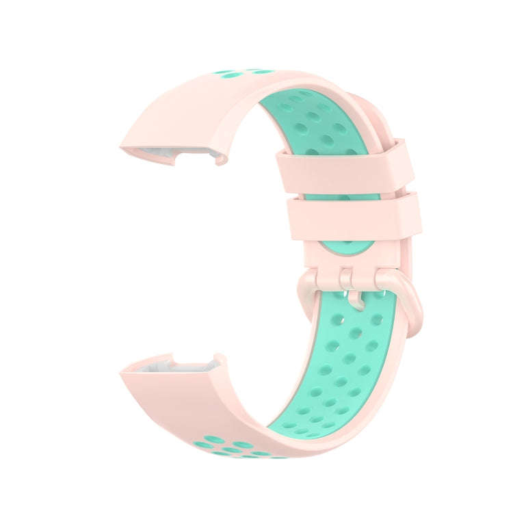 For Fitbit Charge 4 / Charge 3 / Charge 3 SE Watch Button Two Colors Silicone Replacement Strap W...