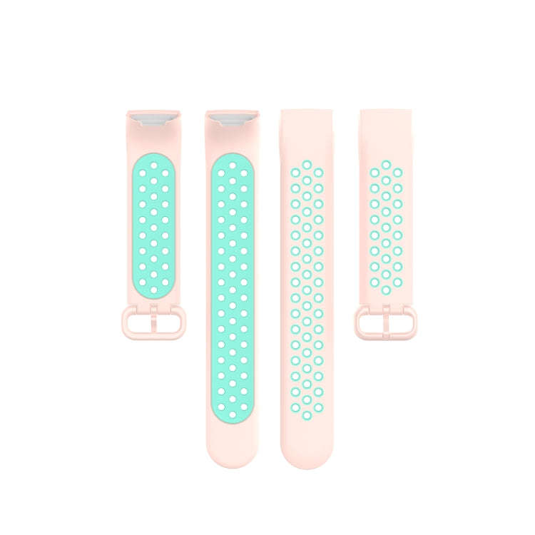 For Fitbit Charge 4 / Charge 3 / Charge 3 SE Watch Button Two Colors Silicone Replacement Strap W...