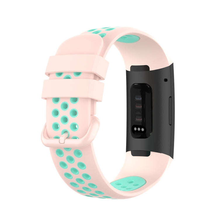 For Fitbit Charge 4 / Charge 3 / Charge 3 SE Watch Button Two Colors Silicone Replacement Strap W...