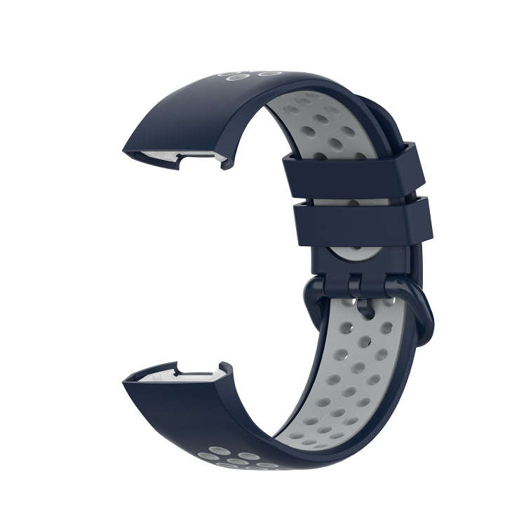 For Fitbit Charge 4 / Charge 3 / Charge 3 SE Watch Button Two Colors Silicone Replacement Strap W...