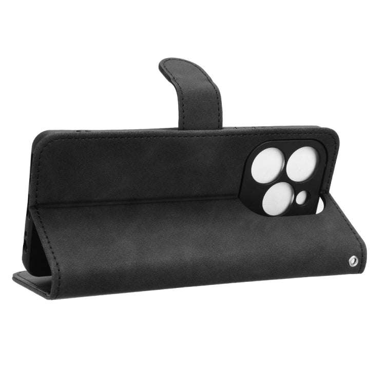 For Infinix Note 40X 5G Skin Feel Magnetic Flip Leather Phone Case(Black)