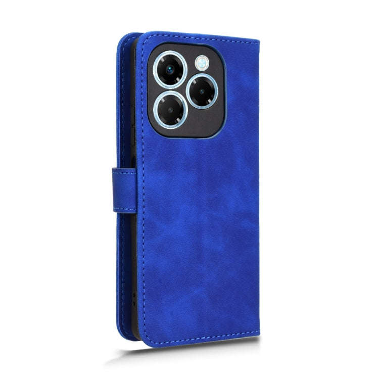 For Infinix Note 40X 5G Skin Feel Magnetic Flip Leather Phone Case(Blue)