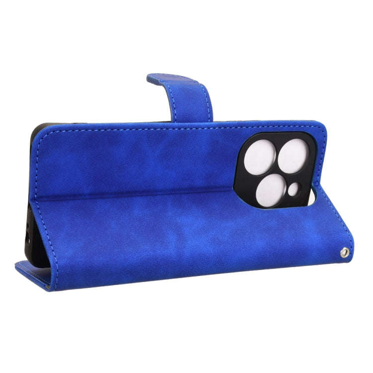 For Infinix Note 40X 5G Skin Feel Magnetic Flip Leather Phone Case(Blue)