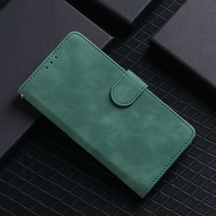 For Infinix Note 40X 5G Skin Feel Magnetic Flip Leather Phone Case(Green)