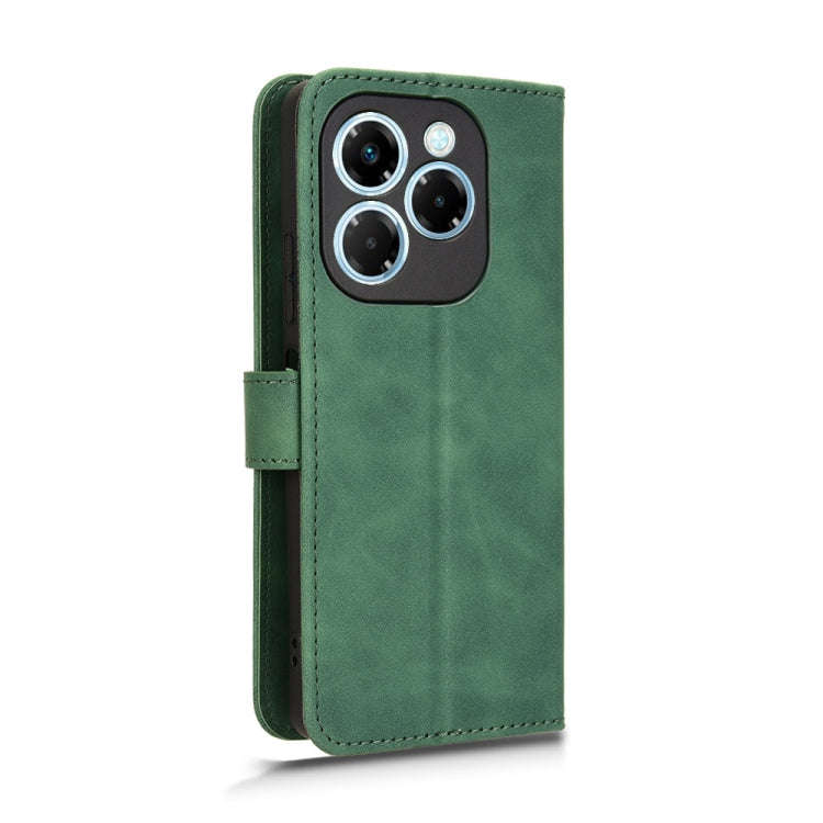 For Infinix Note 40X 5G Skin Feel Magnetic Flip Leather Phone Case(Green)
