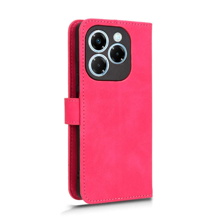For Infinix Note 40X 5G Skin Feel Magnetic Flip Leather Phone Case(Rose Red)