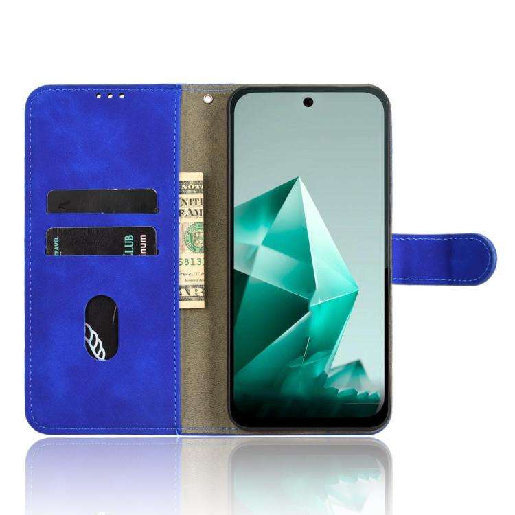 For Infinix Note 50x Skin Feel Magnetic Flip Leather Phone Case(Blue)