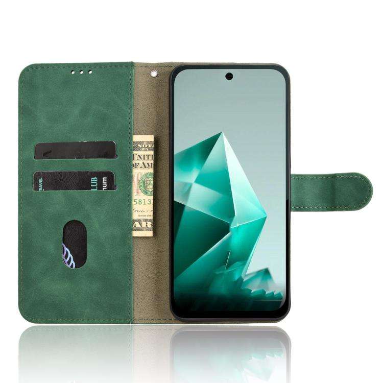 For Infinix Note 50x Skin Feel Magnetic Flip Leather Phone Case(Green)