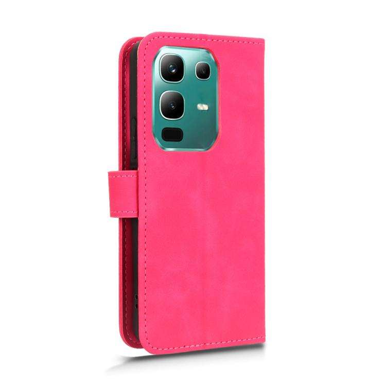 For Infinix Note 50x Skin Feel Magnetic Flip Leather Phone Case(Rose Red)