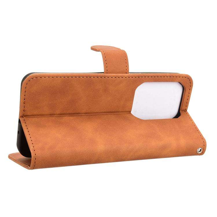 For Infinix Note 50x Skin Feel Magnetic Flip Leather Phone Case(Brown)