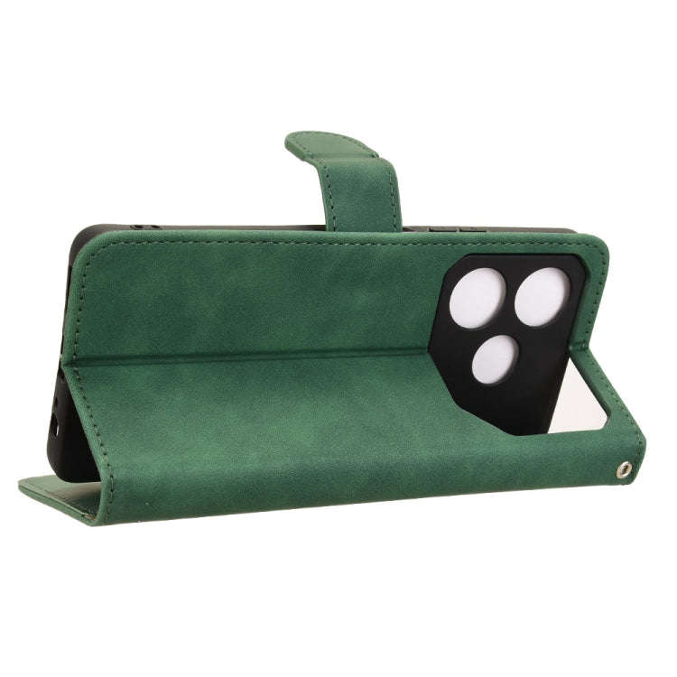 For Honor Play 60 Plus Skin Feel Magnetic Flip Leather Phone Case(Green)